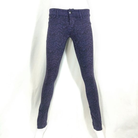 Vanilla Star XS Purple & Black Jeggings - Picture 2 of 9